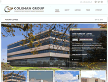 Tablet Screenshot of colemangroup.net